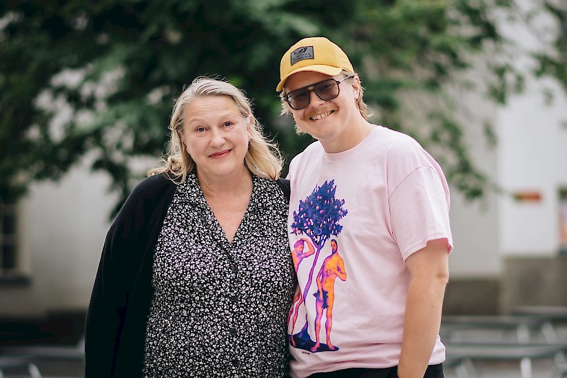 The Festival Artistic Team: Tanjalotta R&auml;ikk&auml; and Juho Mantere. Photo: Carolin B&uuml;ttner.