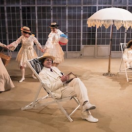 DEATH IN VENICE | In the photo: Tuula Väänänen, Merja Pietilä, Anne Pajunen, Pentti Korhonen & Joose Mikkonen | Photo: Janne-Pekka Manninen
