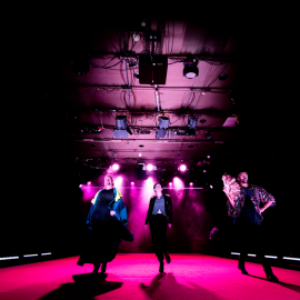 THE PLAY OF NORMS | In the photo: Cristal Snow, Petriikka Pohjanheimo & Jani Toivola | Photo: Heidi Bergström