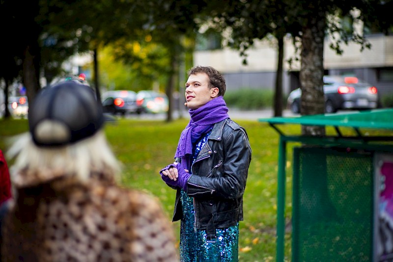 Photo of Tin plate angels performance. Photo by Heikki Järvinen.